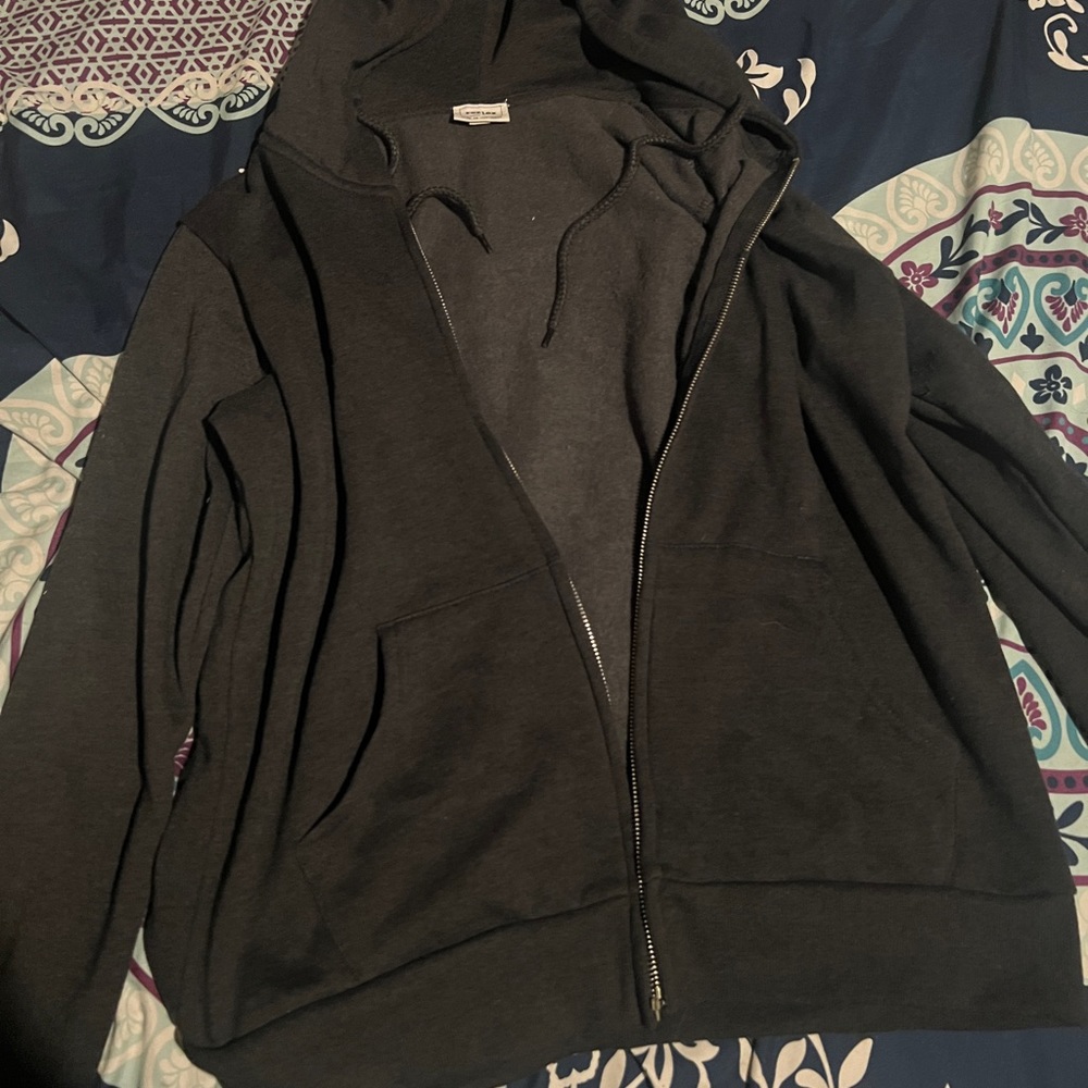 Dark Gray Zip Up Hoodie